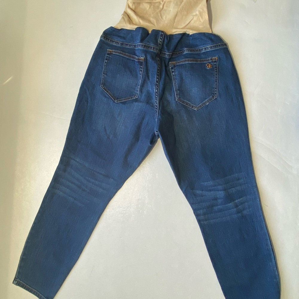 GOOD Womens Petite L Jessica Simpson Maternity Medium Wash Jeans - Picture 4 of 4